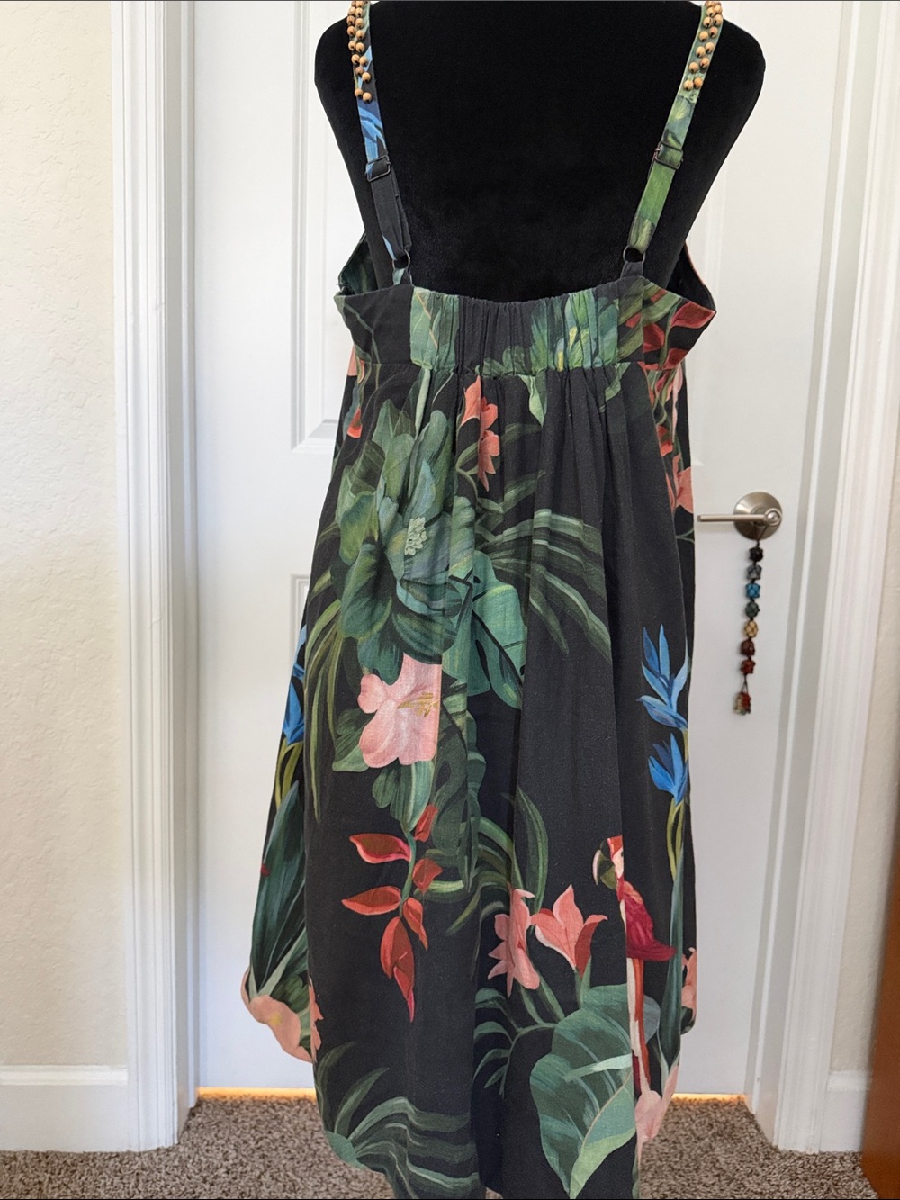 FARM Rio Midnight Macaw Fiesta Mini Dress L - Picture 3 of 5
